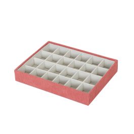 Caja-Joyero Versa Rojo Poliéster Cartón 19 x 4 x 25 cm Precio: 7.49999987. SKU: B15WZTPP3L