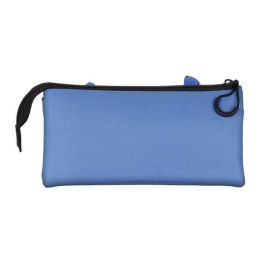 Disney Lilo y Stitch Estuche Portatodo Triple Azul con 3 Compartimentos y Material Ripstop