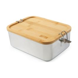 Fiambrera de acero inoxidable con tapa de bambú 1500 ml - Quttin (6 Unidades) Precio: 50.94999998. SKU: S2212447