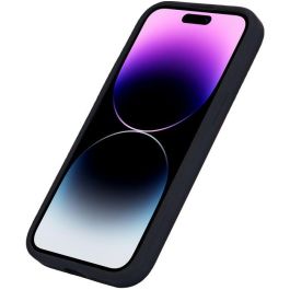 eSTUFF INFINITE ROME - Funda Magnética de Silicona Reciclada para iPhone 15 - Negra - 81% material reciclado