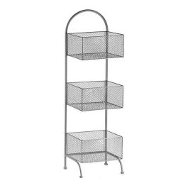 Giftdecor Estantería Metálica Rectangular 3 Pisos Plateado 20x99x32 cm (4 Unidades) Precio: 122.5900005. SKU: S3609051