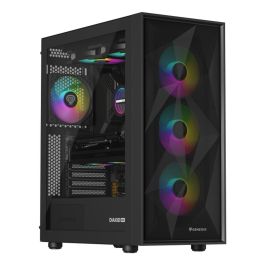 GENESIS NLG-2319 Kit de Refrigeración Líquida para Carcasa de Ordenador, 2 Ventiladores, Iluminación LED RGB Multicolor, Negro