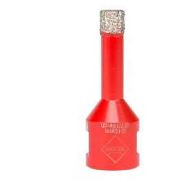 Rubi R5990 Broca Drygres Ø 10 mm para Amoladora, Corte Seco, Conexión M14, Baldosa Cerámica, Gres Porcelánico, Mármol, Granito