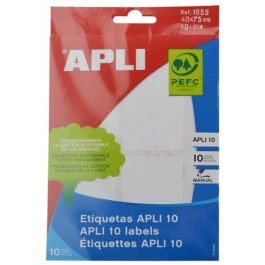 Apli Etiquetas Adhesivas Blancas 40x75 mm C-Romos, Escritura Manual, Pack 10 Hojas (40 Etiquetas) Precio: 1.49999949. SKU: B18D5W2SD2