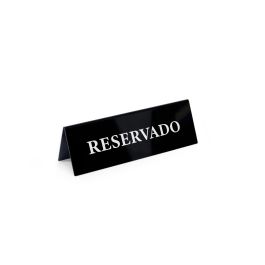 Placa Acrílica Reservado 15x5 cm - My Bar (24 Unidades) Placa Acrílica Reservado 15x5 cm - My Bar (24 Unidades)