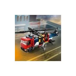 LEGO 60462 City Set de Construcción: Helicóptero, Camión de Bomberos y Submarino Modular - Juguete Infantil 7+ Años