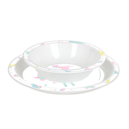 Safta Set de Platos Cubiertos y Vaso Preescolar 260x260x90 mm