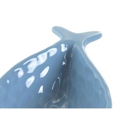 DKD Home Decor Hangzhou design 26a Centro Mesa Mediterráneo Azul Turquesa Gres Set de 2 Piezas 13 x 5.5 x 24 cm