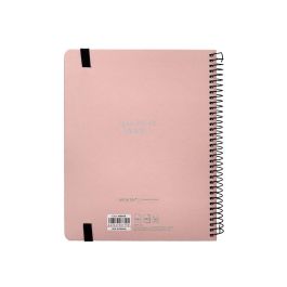 Agenda Escolar Antartik Año 24 - 25 Curso Coleccion Minimal Pink Día Página A5