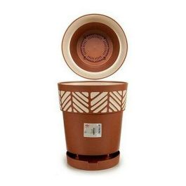 Maceta plástico Orfeo 30 cm terracota Stefanplast - 11,8 L con reserva de agua (6 Unidades) Maceta plástico Orfeo 30 cm terracota Stefanplast - 11,8 L con reserva de agua (6 Unidades)