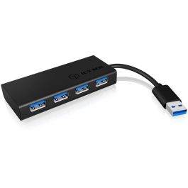 ICY BOX IB-AC6104-B Hub USB 3.0 de 4 puertos Precio: 37.50000056. SKU: B1DZGVLGCD