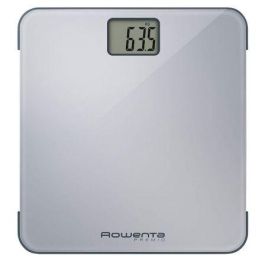 BÁSCULA DE BAÑO ROWENTA PREMIO GRIS - PANTALLA LCD CON DÍGITOS DE 30MM - CAPACIDAD 160KG - GRADUACION 100G - ENCENDIDO AUTOMÁTICO