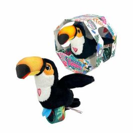 Famosa Peluche Pajarito Happy Yappers Canta Mueve Las Alas Repite Lo Que Dices 18x18x5 cm