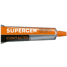 Supergen Pegamento de Contacto 75 ml para Bricolaje y Reparaciones, Uniones Resistentes y Flexibles