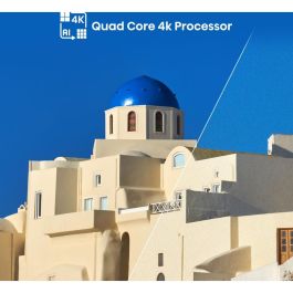 Hisense 55A6N Smart TV LED 4K UHD de 55 pulgadas, Wifi, Negro