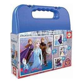 Puzzles progresivos 12-16-20-25 piezas frozen ii en maletin Puzzles progresivos 12-16-20-25 piezas frozen ii en maletin