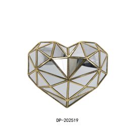 DKD Home Decor Decoración Pared Chic Corazón Resina y Cristal Dorado 26x21x5 cm Precio: 25.88999974. SKU: S3039409