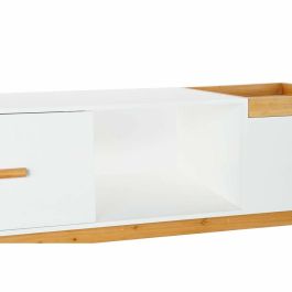 Mesa Centro Scandi DKD Home Decor Blanco Marron 60 x 46 x 120 cm