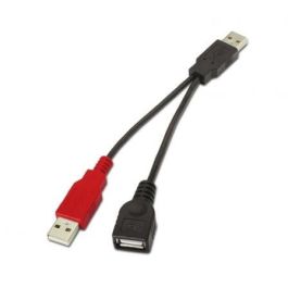 AISENS - CABLE USB 2.0+ALIMENTACIoN, TIPO A/M+A ALIMENTACIoN/M-A/H, NEGRO, 15CM AISENS - CABLE USB 2.0+ALIMENTACIoN, TIPO A/M+A ALIMENTACIoN/M-A/H, NEGRO, 15CM