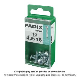 Fadix Tornillo Autorroscante Rosca Chapa para Metal, Cabeza Cruciforme (CR) 4.8x16mm - Caja 10 Unidades