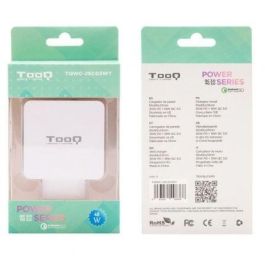 TooQ TQWC-2SC03WT Cargador de Pared 48W con Doble Puerto USB-C Power Delivery y USB-A Quick Charge 3.0 Blanco