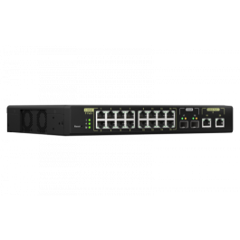 QNAP QSW-M2116P-2T2S switch Gestionado L2 Energía sobre Ethernet (PoE) Negro QNAP QSW-M2116P-2T2S switch Gestionado L2 Energía sobre Ethernet (PoE) Negro