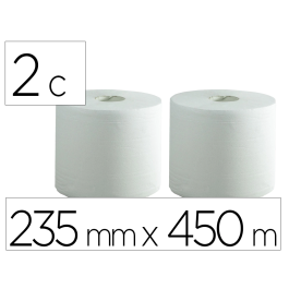 Bunzl Papel secamanos Air Laid 2 capas celulosa virgen blanca 235 mm x 450 mt paquete 2 rollos Precio: 54.99000001. SKU: B1CL6F79DQ