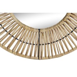 DKD Home Decor Espejo Tropical Marron Ratan 52 x 72 x 2.5 cm