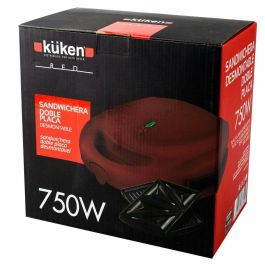 Sandwichera Küken 33790 Rojo 750 W Sandwichera Küken 33790 Rojo 750 W