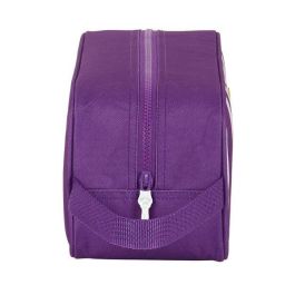 Zapatillero de Viaje Real Valladolid C.F. Blanco Morado 34 x 15 x 14 cm