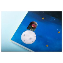 El Principito Cuaderno A5 Apaisado Le Petit Prince con El Principito y el Zorro, 120 Hojas Sin Pautar, Color Azul