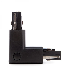 Conector L Carril Trifásico Negro