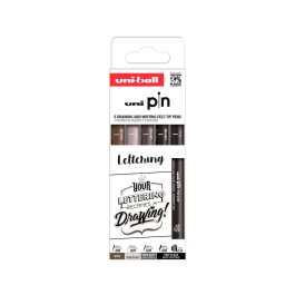 Uniball Rotulador Calibrado Pin Lettering Punta Poliacetal Tinta Pigmentada Resistente al Agua para Dibujo Artístico y Escritura, Set 5 Colores Surtidos Precio: 9.5000004. SKU: B16VWRK63C