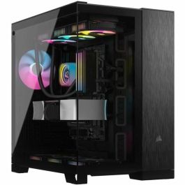 Corsair CC-9011283-WW Caja PC de torre media 6500X, aluminio negro/obsidiana