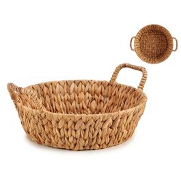 Centro de Mesa Redondo de Paja Alto con Asas Giftdecor 39.5x16.5x35 cm (12 Unidades)
