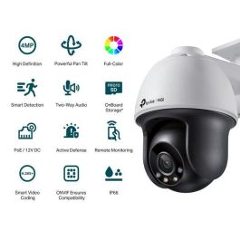 VIGI 1/3” Progressive Scan CMOS, 4 mm F1.6, 3D DNR, IP66, 30 m, 2560 X 1440, 60 fps, 1x RJ45 10/100M