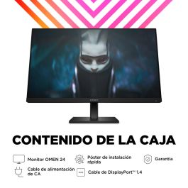 HP OMEN 24 Monitor Gaming 23.8 pulgadas FHD 165Hz para Juegos de Alto Rendimiento, Colores Vibrantes y Diseño Elegante