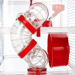 Zolux Rody3 duo Jaula para hámsters, ratones y jerbos en 2 pisos L 41 xd 27 xh 40.5 cm Granadina