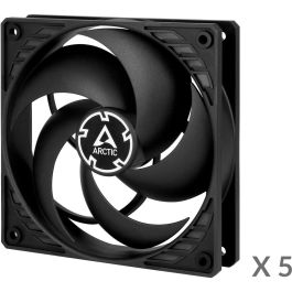 ARCTIC P12 Max-120mm Ventilador PWM regulated para carcasa de ordenador, 5-Pack, 12cm, Negro, 1800 RPM