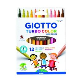 Giotto Rotuladores Turbo Color Skin Tones lavables, punta bloqueada, caja de 12 colores surtidos Precio: 2.98999954. SKU: B1886XG6D7