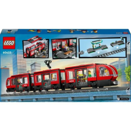 LEGO 60423 City Tranvía y Estación del Centro, Juego de Construcción, 811 Piezas, 7+ Años