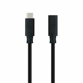 Nanocable gren2x2 Cable Prolongador USB-C 3.2 Gen2x2, 20Gbps, 100W/5A, 4K/60Hz, Macho a Hembra, Negro, 1 Metro
