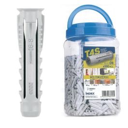 Index Tacos Polivalentes 4P Multimaterial Nylon 8x40mm - Expansión 4 Direcciones - Fijación Segura Cargas Ligeras - Bote 500 Unidades Precio: 15.49999957. SKU: B1JRMCLH3C
