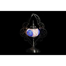 DKD Home Decor Lámpara Sobremesa Arabe Multicolor 15 x 42 x 20 cm (2 Unidades)