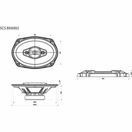 Altavoces para Coche Sencor SCS BX6902 2 Piezas Altavoces para Coche Sencor SCS BX6902 2 Piezas
