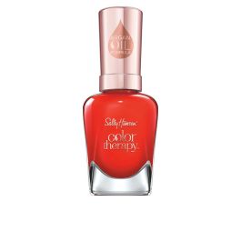Sally Hansen Esmalte de Uñas Color Therapy #340-red-iance con Aceite de Argán y 14.7 ml
