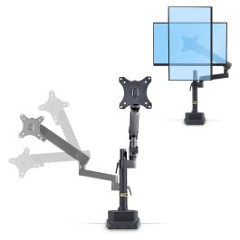 StarTech Brazo de Sobremesa VESA para Monitor Hasta 40" (101.6 cm) 8 kg - Soporte Monitor Negro con Resorte - Ajuste sin Herramientas, 75x75/100x100 mm