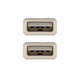 Nanocable 10.01.0304 Cable USB 2.0 Tipo A Macho a Macho, 3 metros, Beige Nanocable 10.01.0304 Cable USB 2.0 Tipo A Macho a Macho, 3 metros, Beige