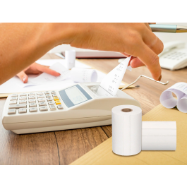 Q-connect Rollo de Papel Térmico para Sumadoras y Cajas Registradoras 57x40x11 mm 58 gr Sin Bisfenol A