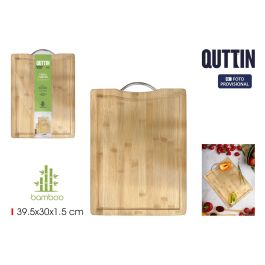 Quttin Tabla de Cortar de Bambú con Asa 39.5 x 30 x 1.5 cm (6 Unidades) Precio: 30.89000046. SKU: B1HGW643ZQ